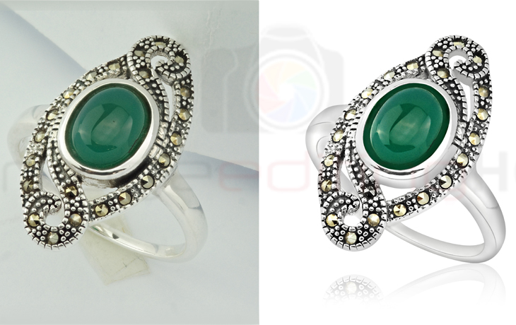 high end jewelry retouching services