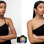 high end retouching services jewelry model